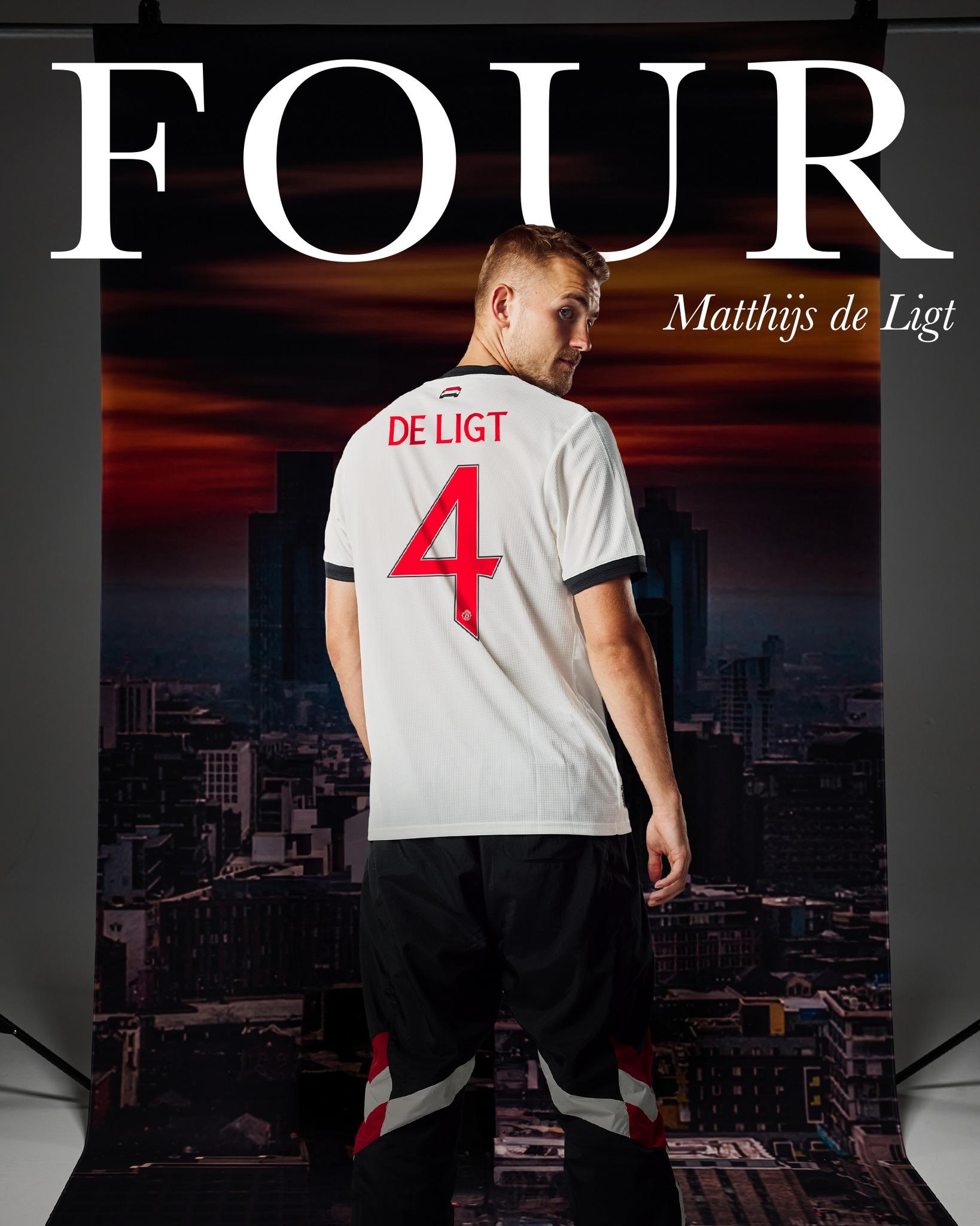 馬菲斯迪歷特(Matthijs de Ligt)將穿上曼聯4號球衣。(曼聯FB)