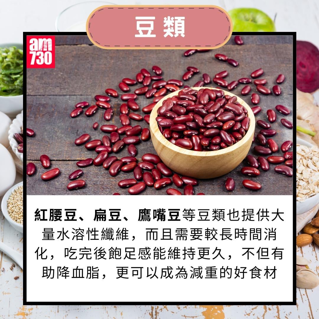 10種健康食物去脂降膽固醇|豆類(am730製圖)