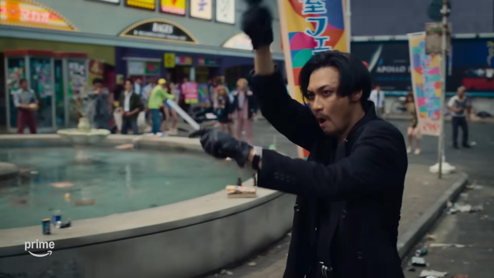 《人中之龍》真人版預告截圖。