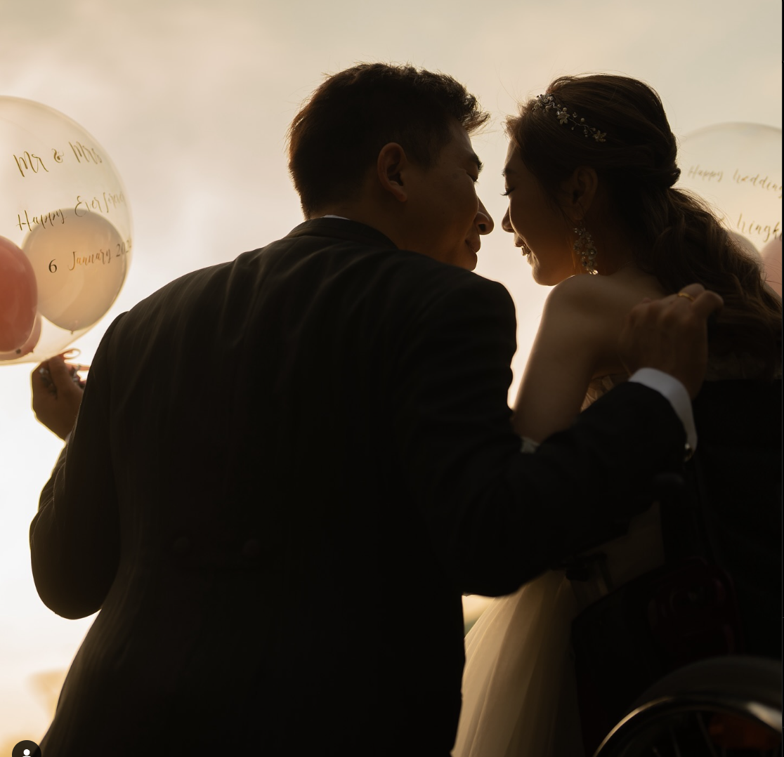 何宛淇與李榮傑年初結為夫婦，㩗手圓了巴黎奪金夢。（何宛淇IG相片)