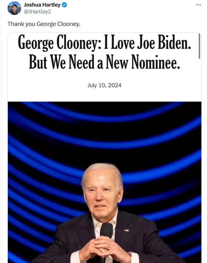 有人「多謝佐治古尼」令特朗普當選。(互聯網)