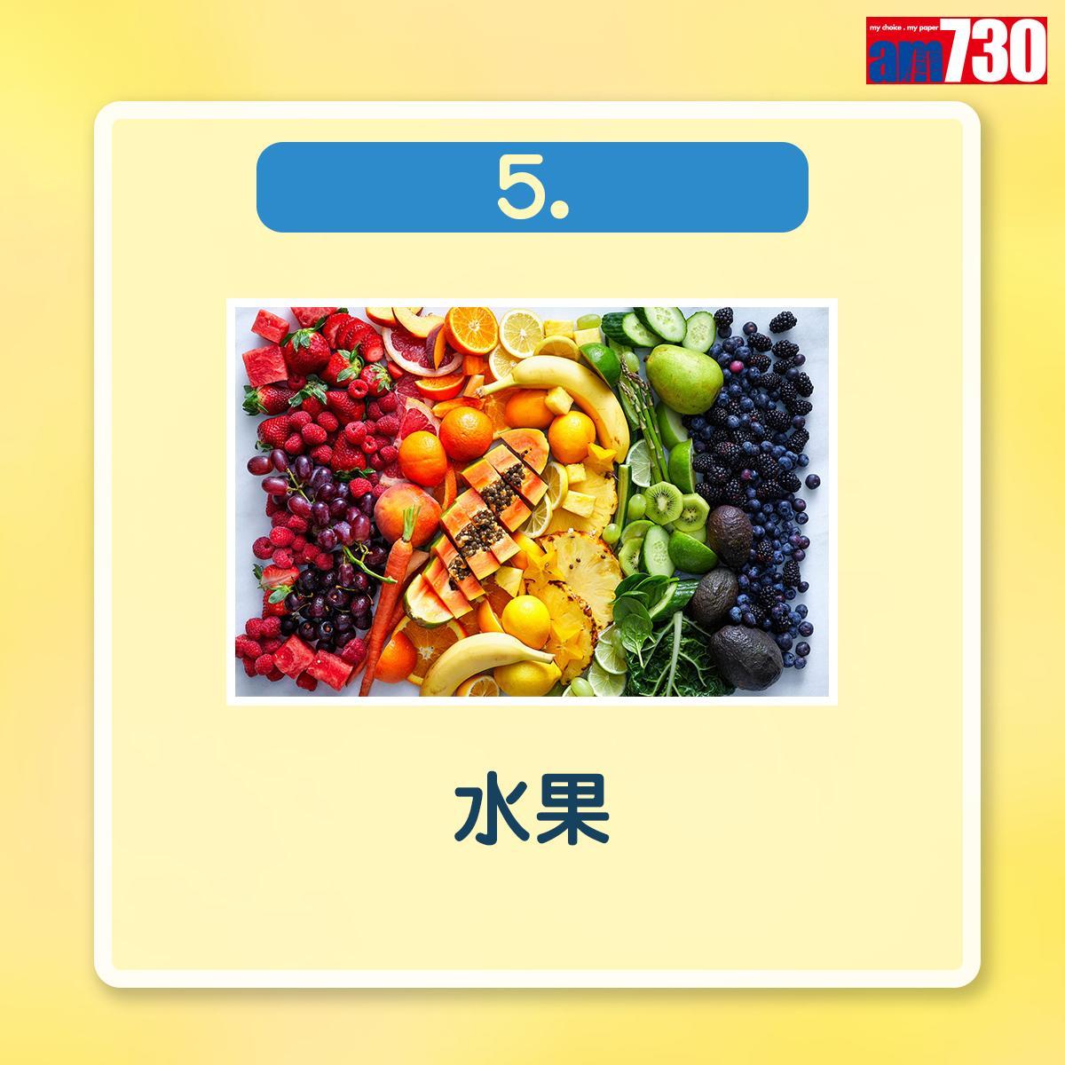 補鎂食物|水果(am730製圖)