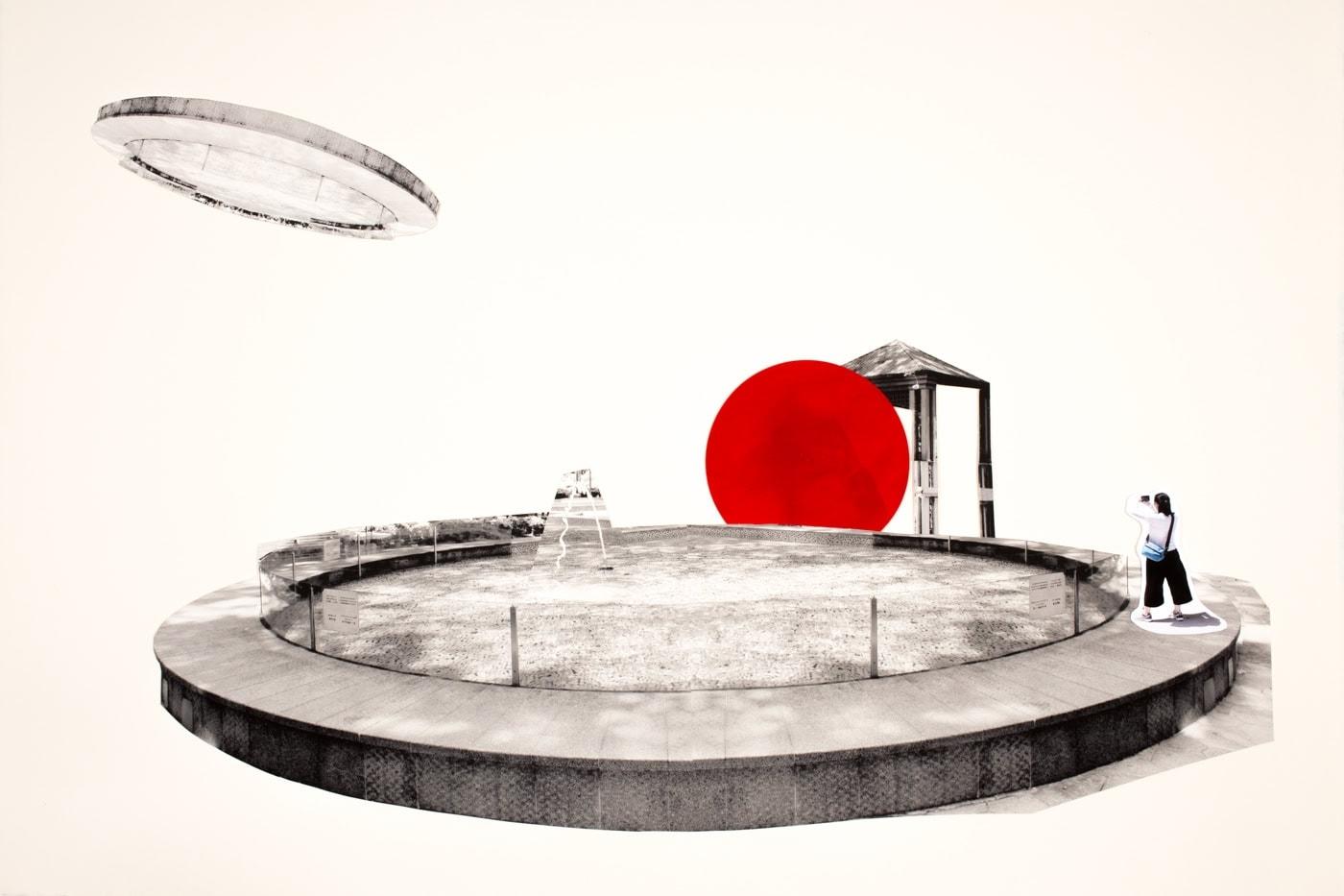 紅球10天巡遊香港10個地標,包括維多利亞公園模型船池旁的八角亭