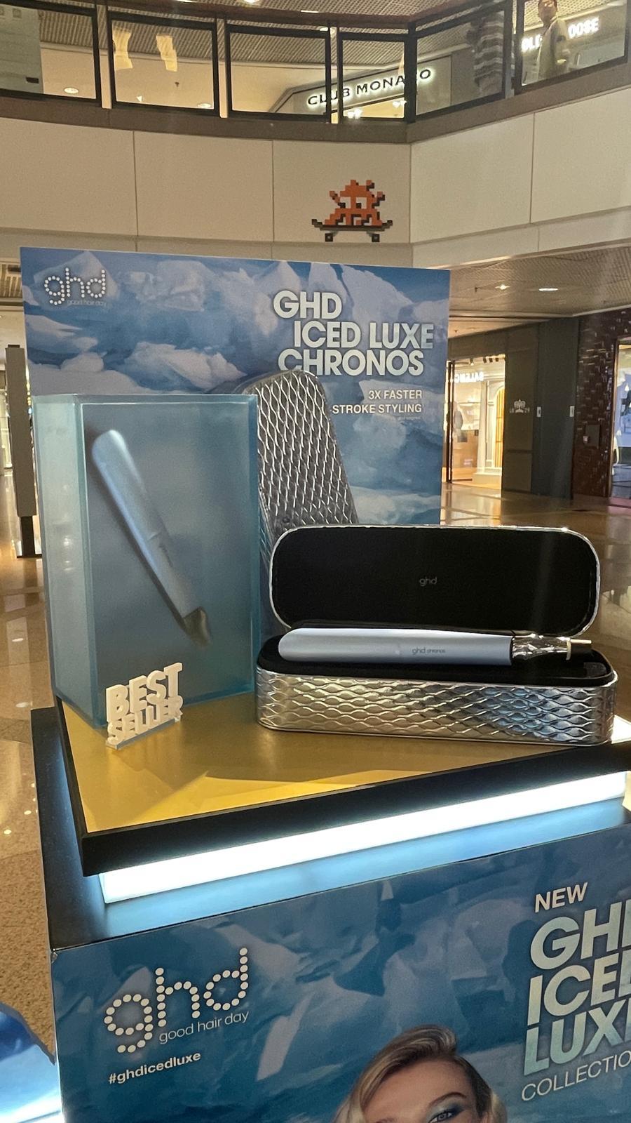 ghd X’MAS24 ICED LUXE海港城期間限定店有聖誕特別版ICED LUXE奢華冰藍系列。