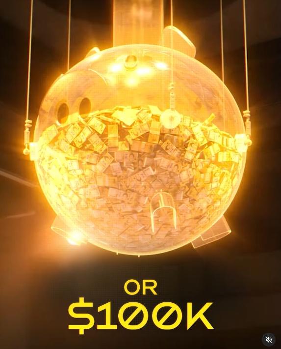 參加抽獎,最高可獲10萬澳元。(IG)