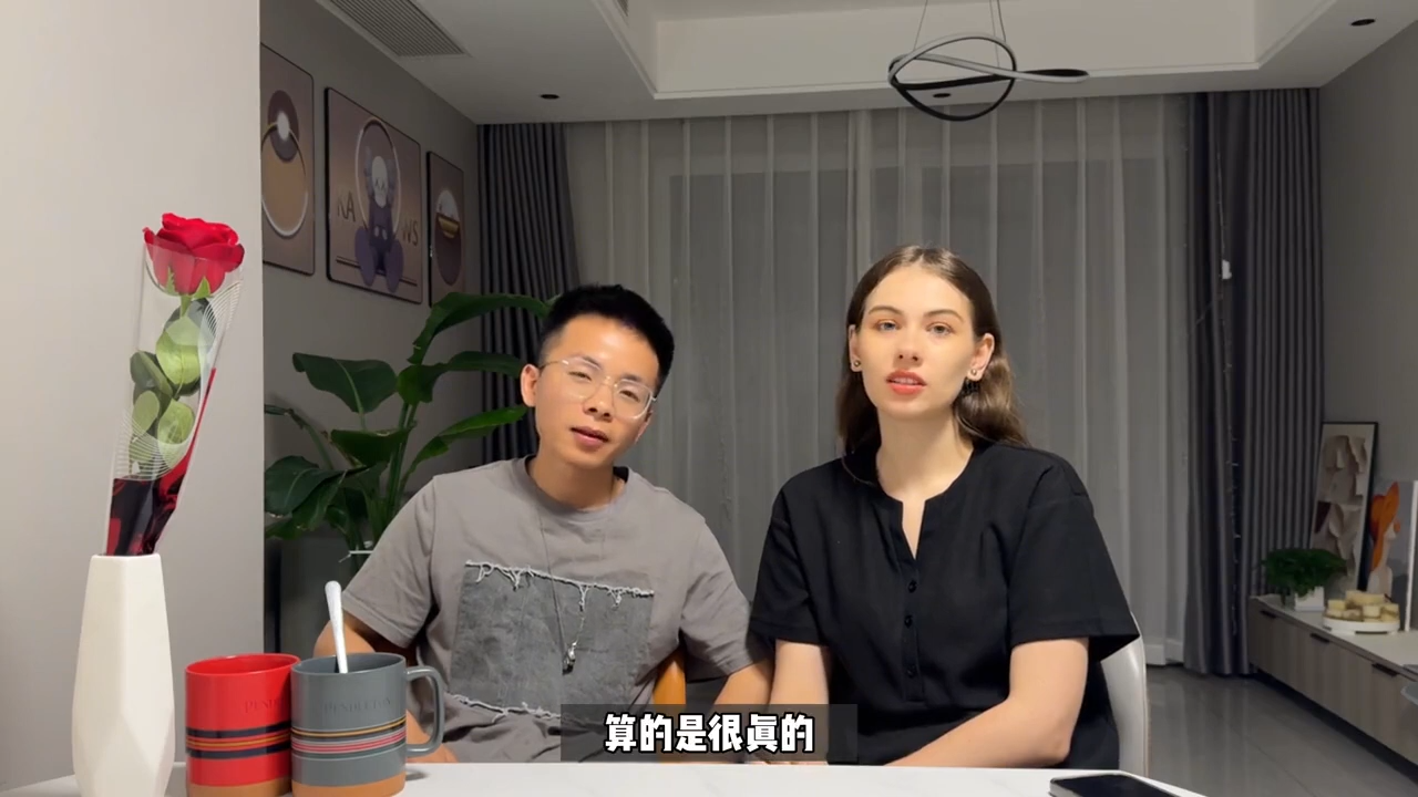 白俄羅斯美女娜美與田軍結婚成為網上熱話。