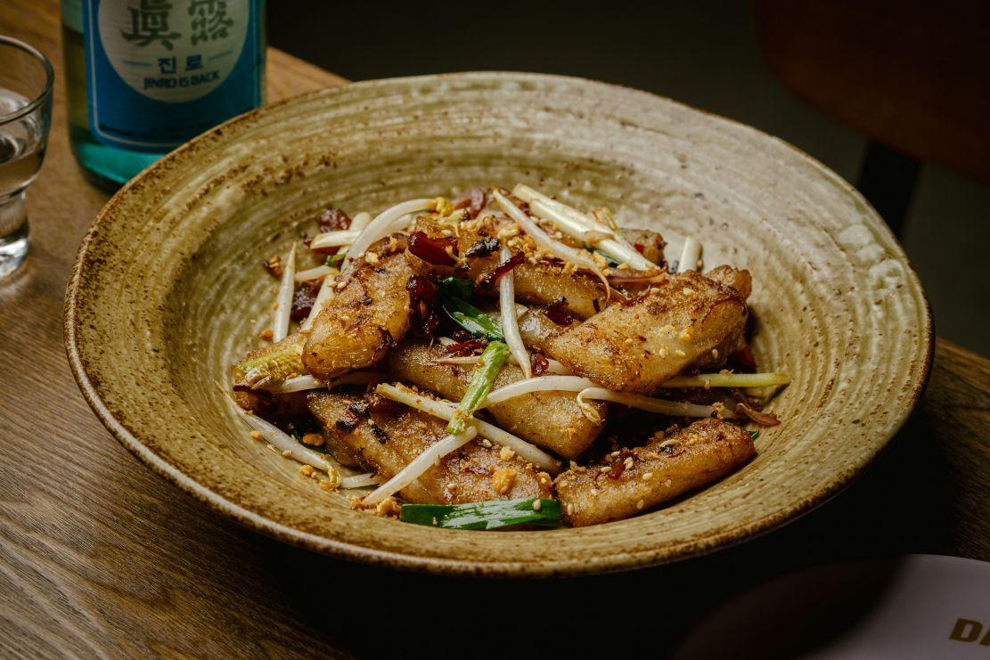 自家泡菜炒腸粉($168)