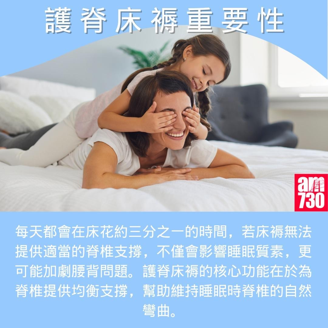 護脊床褥點揀好？重要性（am730製圖）