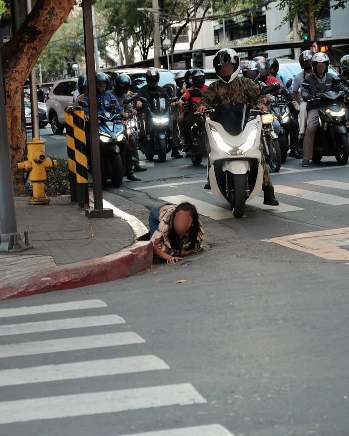 警方相信,這名女子為馬卡蒂當地的無家者之一。(IG)