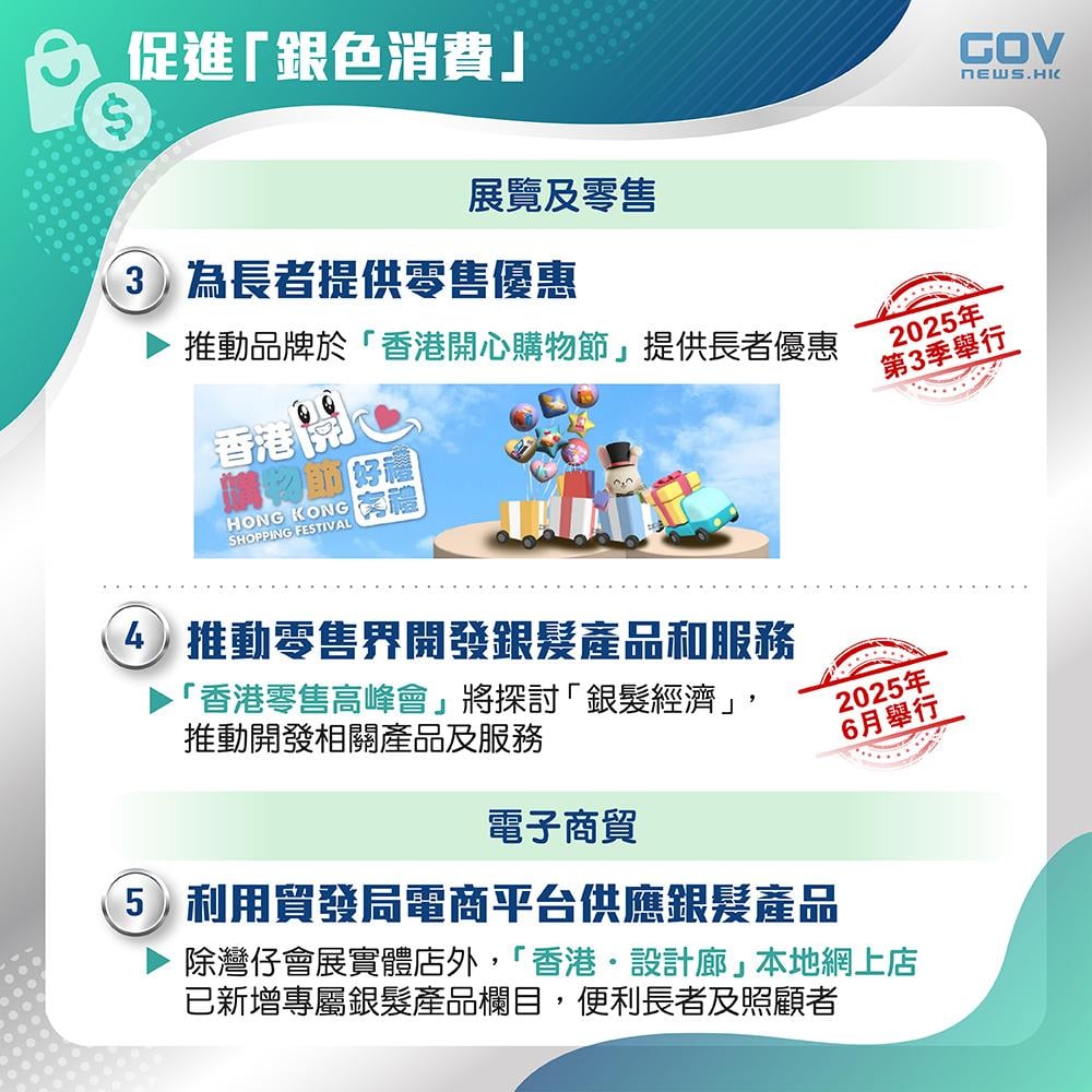 銀髮經濟|展覽及零售、電子商貿。(添馬台)