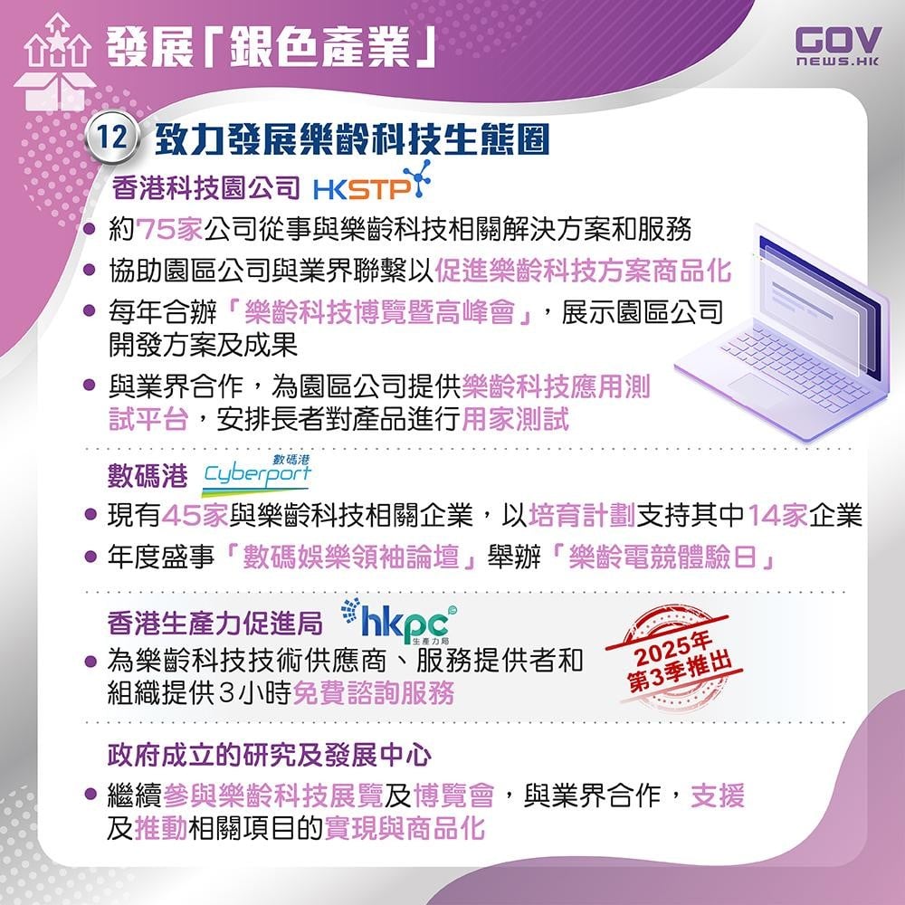 銀髮經濟｜致力發展樂齡科技生態圈。（添馬台）