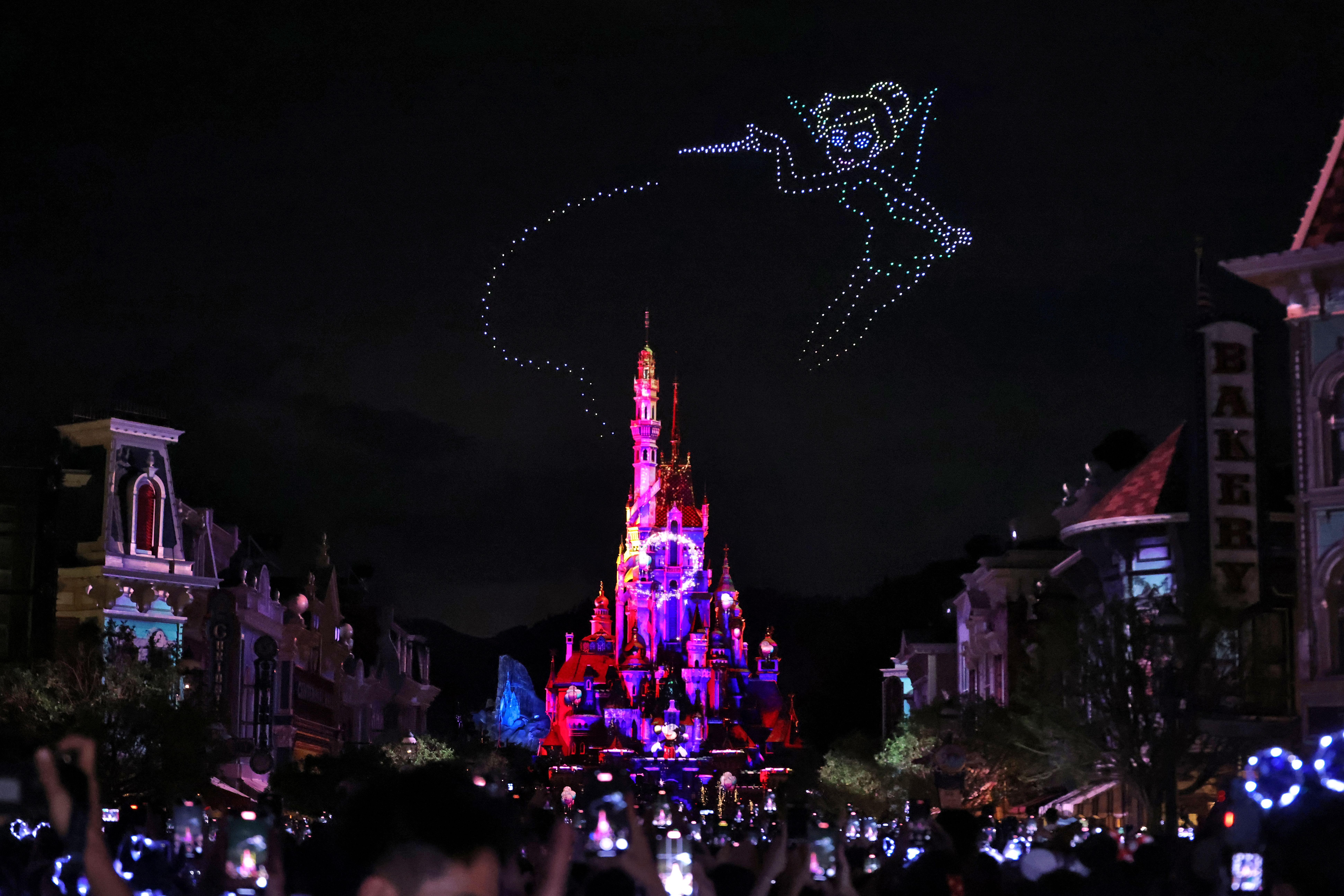 《灰姑娘》的仙女教母圖案。 (林俊源攝)