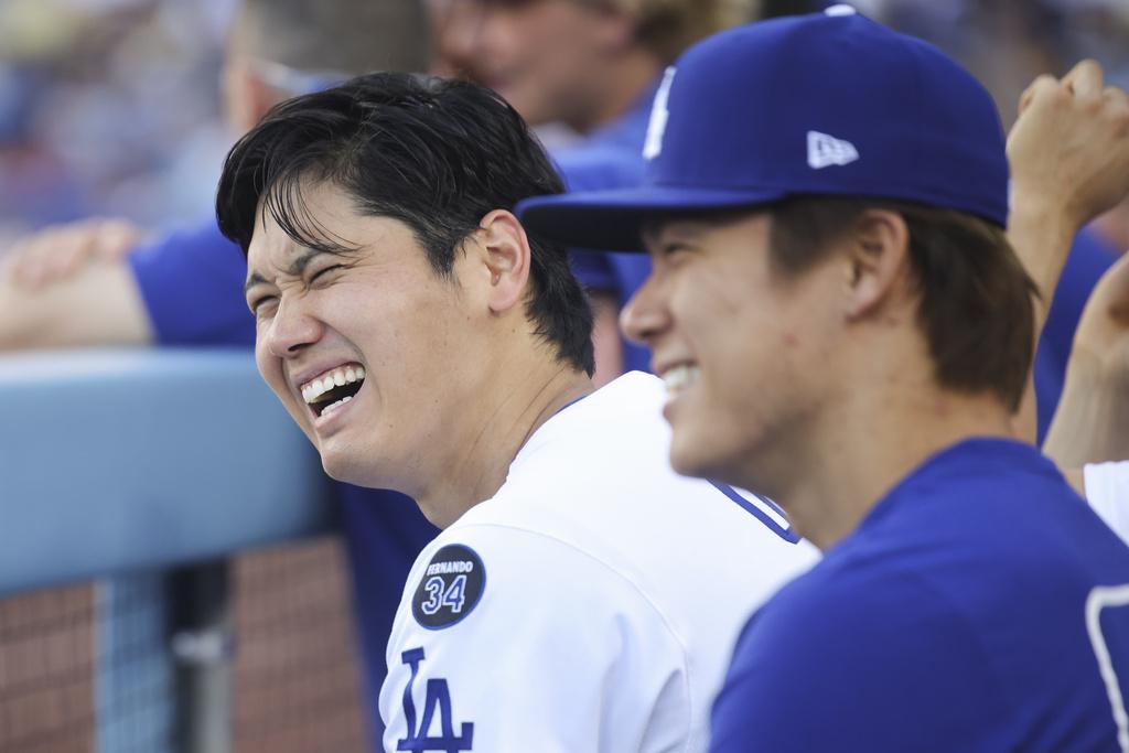 大谷翔平在MLB不斷擦新紀錄。(美聯社)