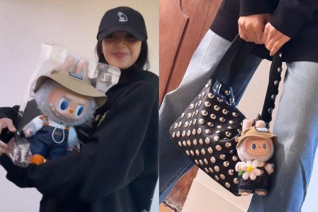 泡泡瑪特旗下超人氣IP「Labubu」更獲韓國女團BLACKPINK的Lisa公開加持。(Lisa@IG圖)
