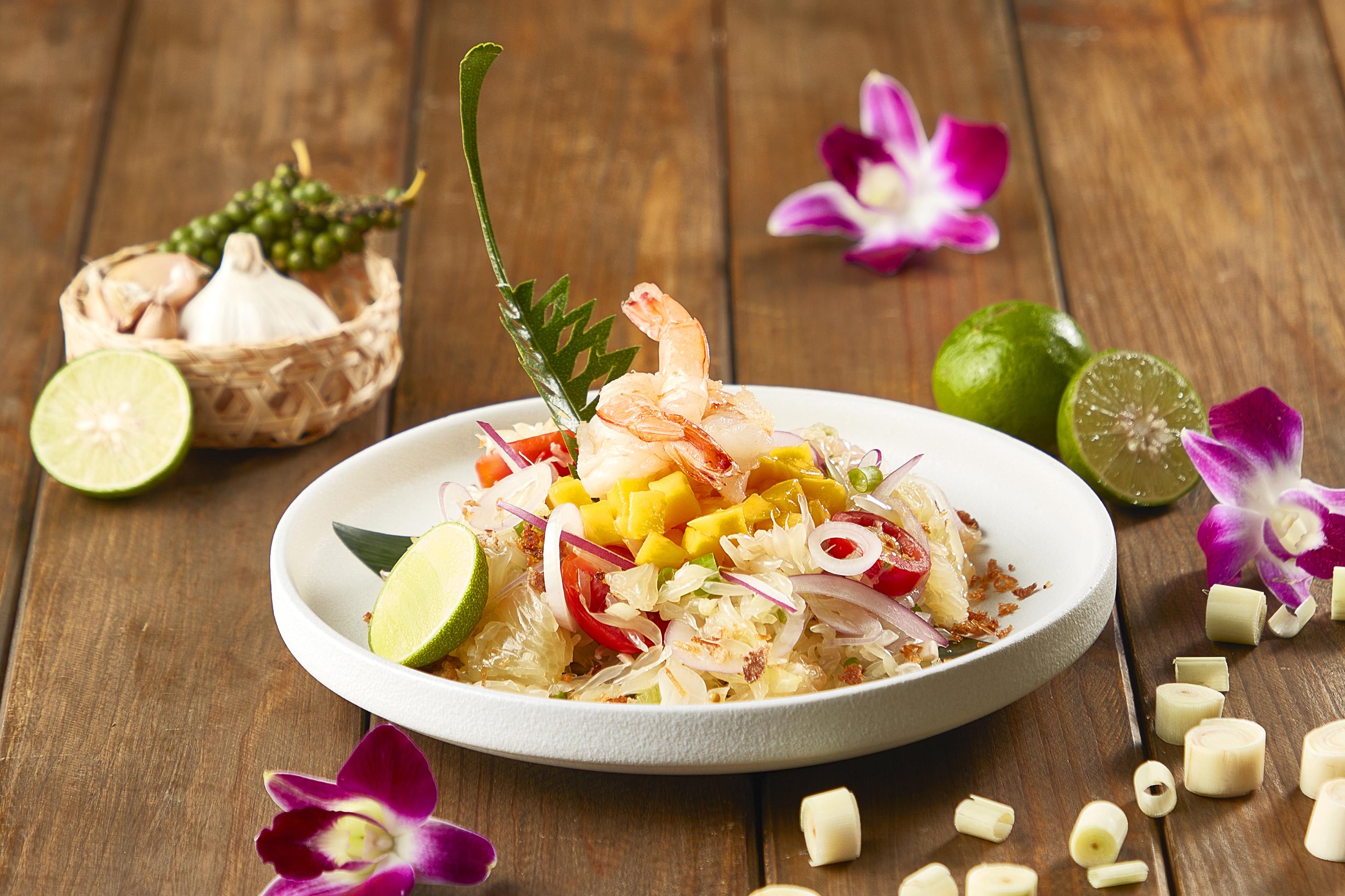 泰式鮮蝦芒果柚子沙律