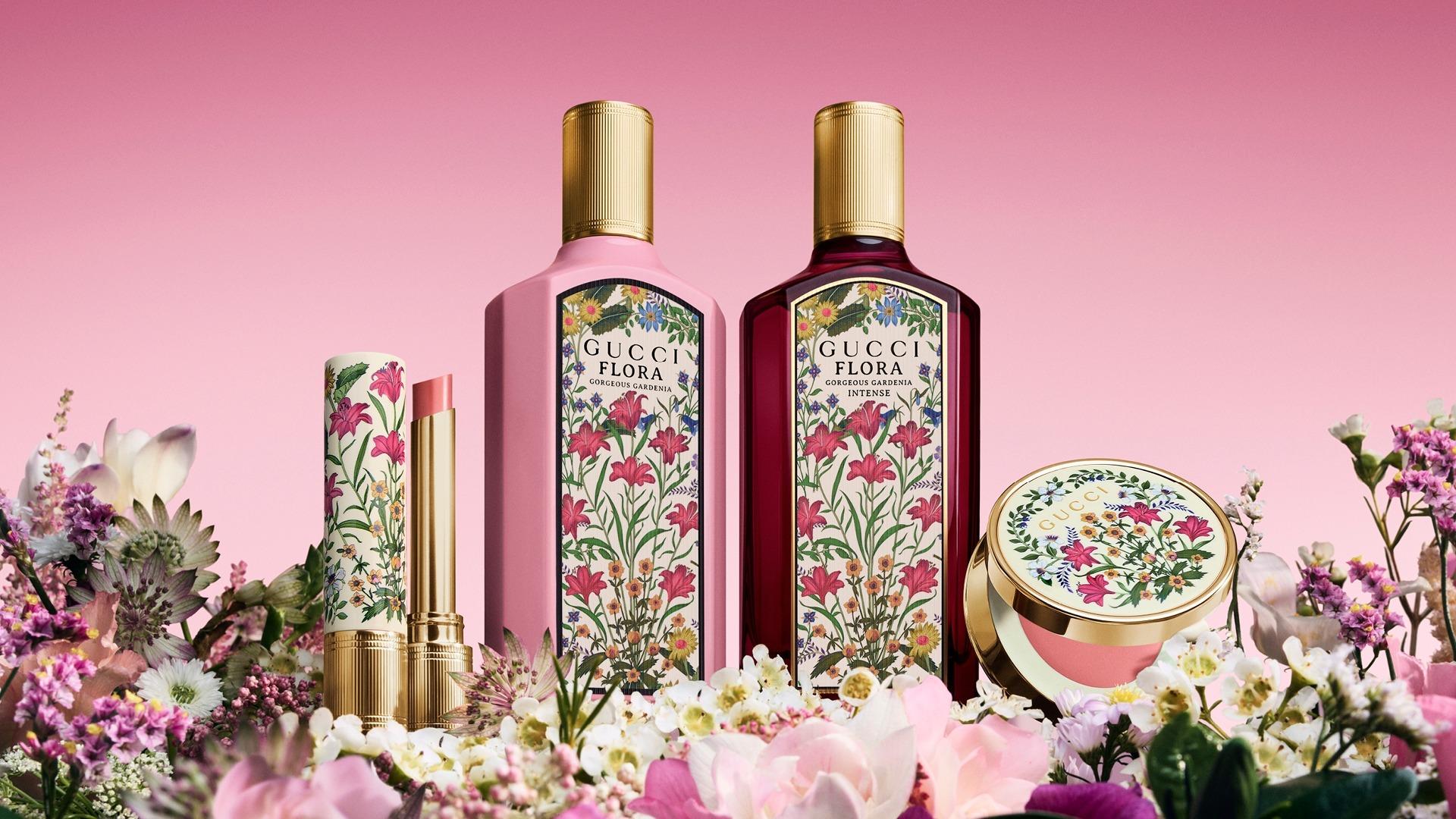 Gucci Flora 彩妝系列注入Gucci Flora Gorgeous Gardenia 濃香氛的明亮花香