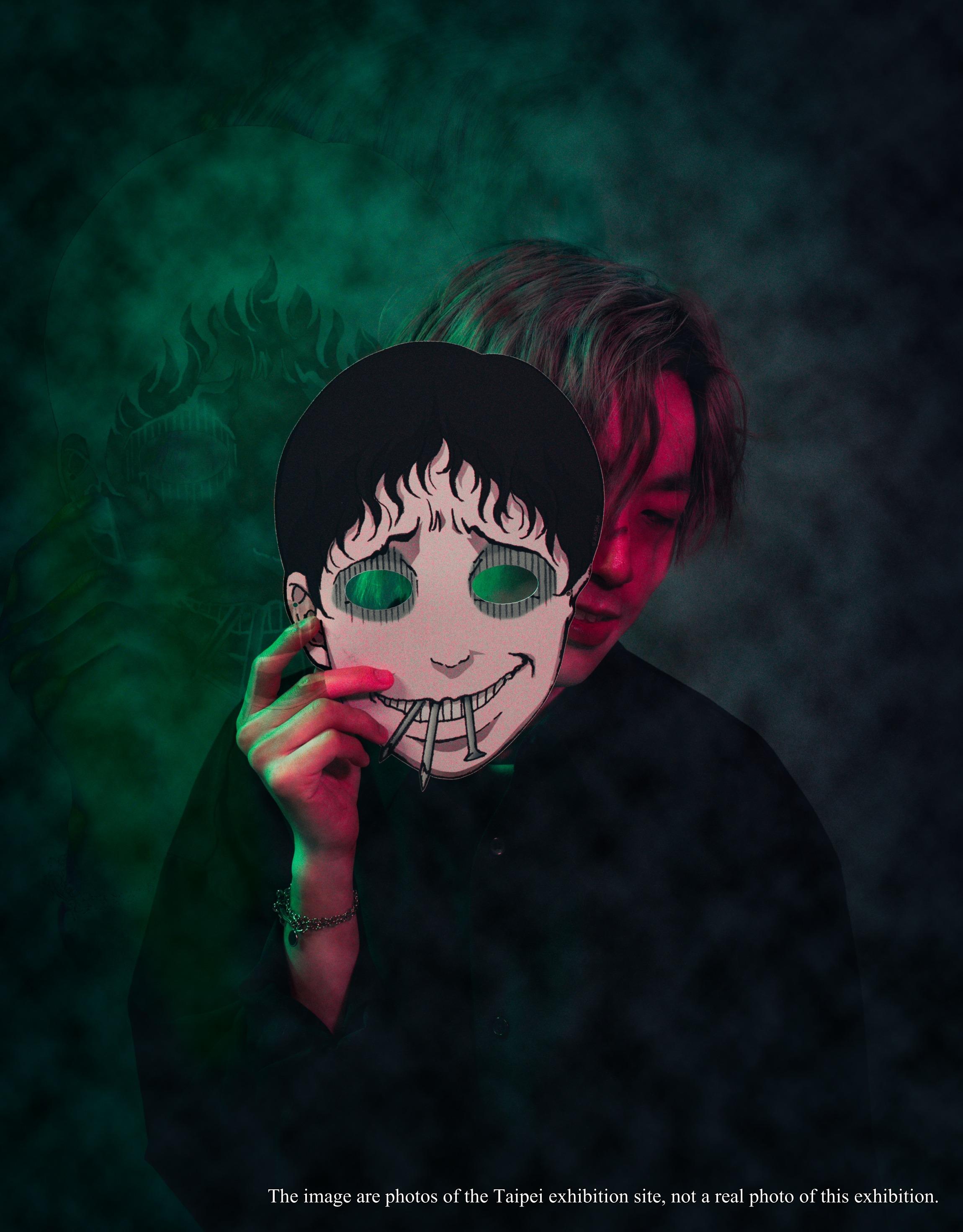 凡購票入場即隨機附送富江或雙一面具一個