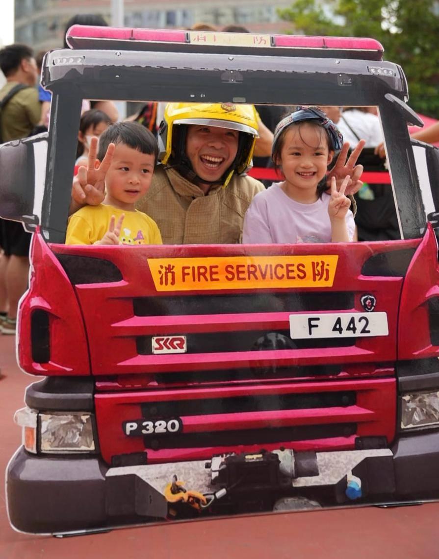 大圍田心消防局及救護站舉行免費開放日(消防處FB圖片)