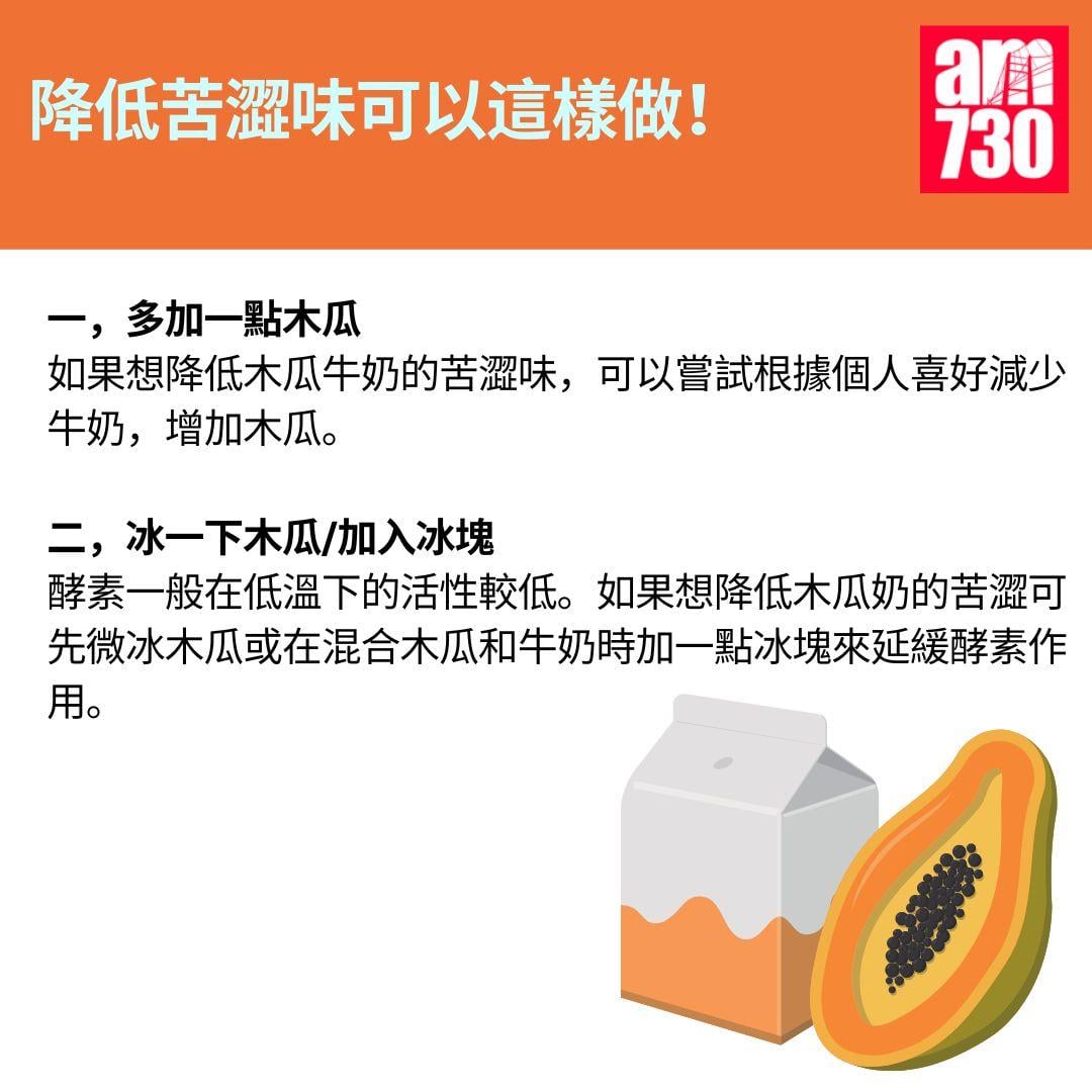木瓜奶有豐胸作用? 教你調配好飲木瓜奶黃金比例!