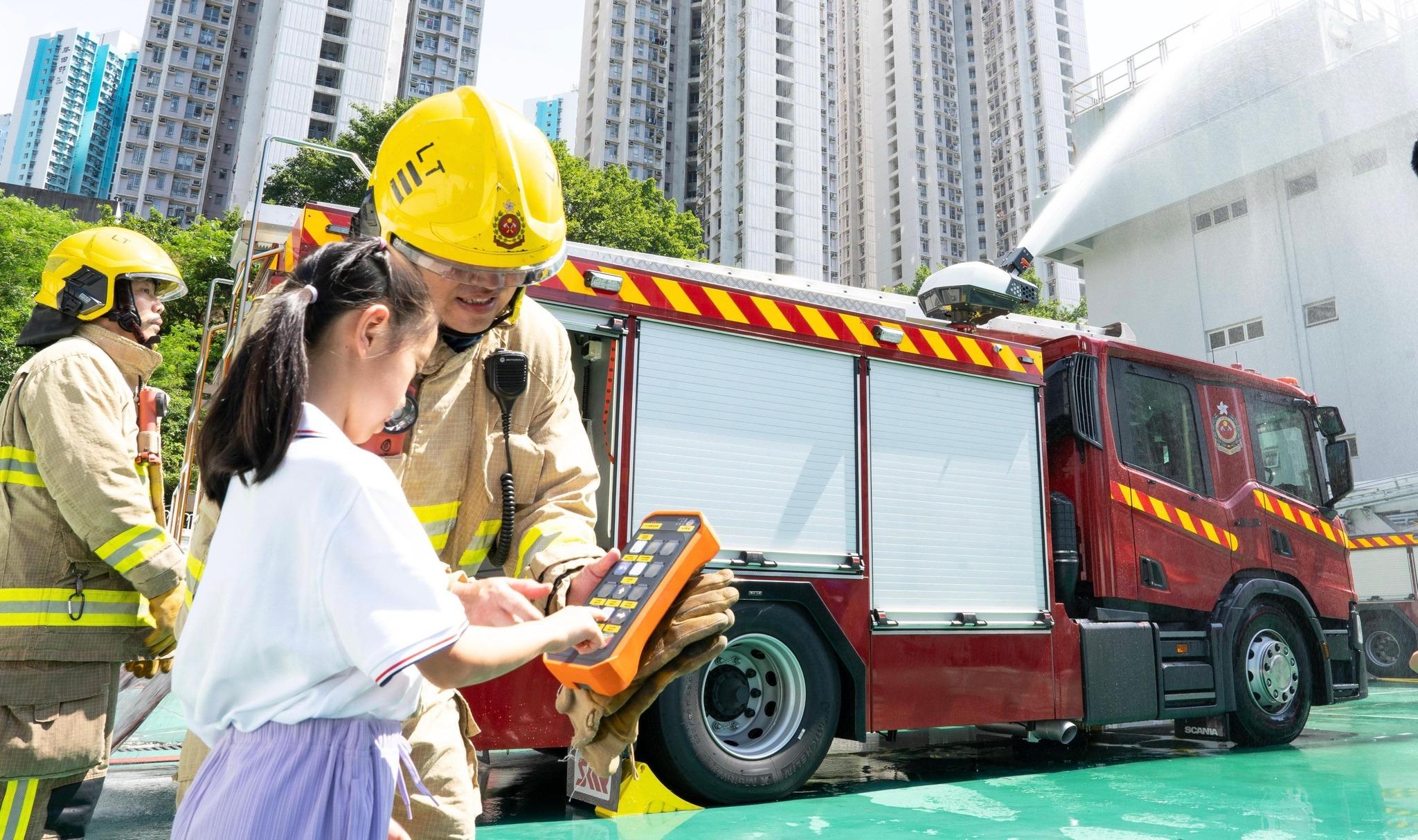 大圍田心消防局及救護站舉行免費開放日(消防處FB圖片)