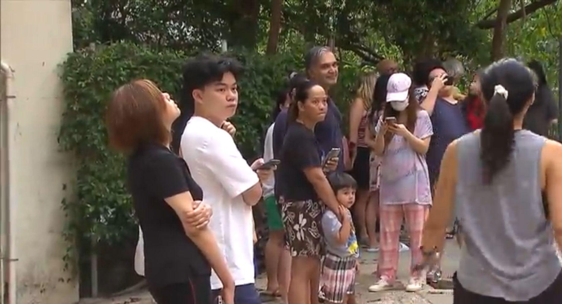 港島半山寶雲道發生火警。(無綫電視新聞截圖)