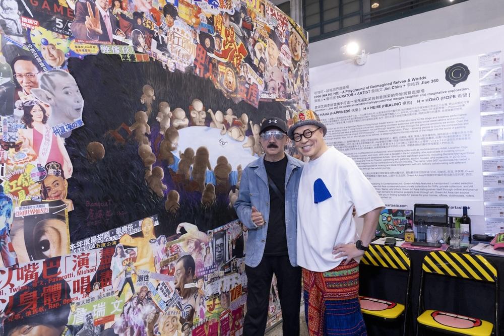 Sa爸也到場欣賞詹sir作品。