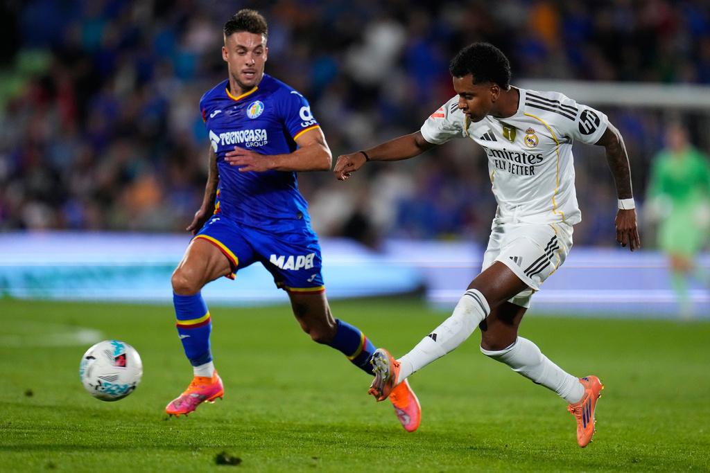 皇家馬德里作客1:0贏基達菲。(美聯社)