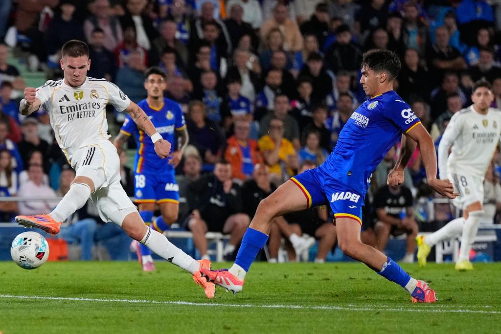 皇家馬德里作客1:0贏基達菲。(美聯社)