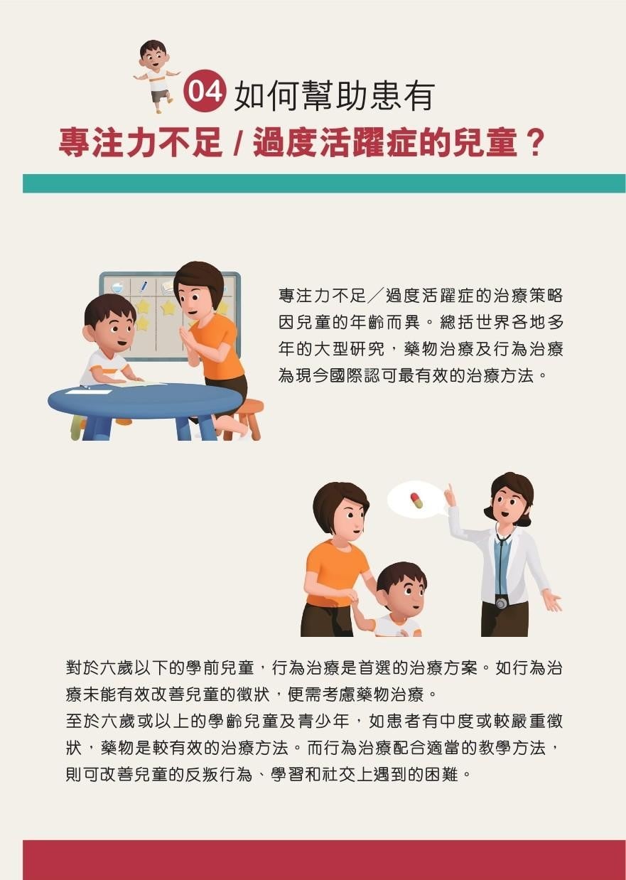 ADHD專注力失調/過度活躍症|如何幫助患有ADHD的兒童?(衛生署)