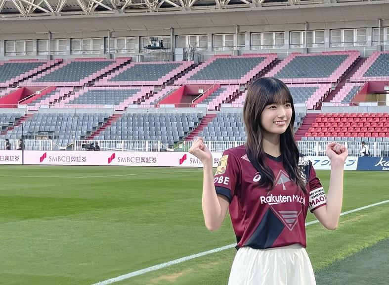 五百城茉央為神戶勝利船球隊勝利女神。(IG@mao.ioki.official)