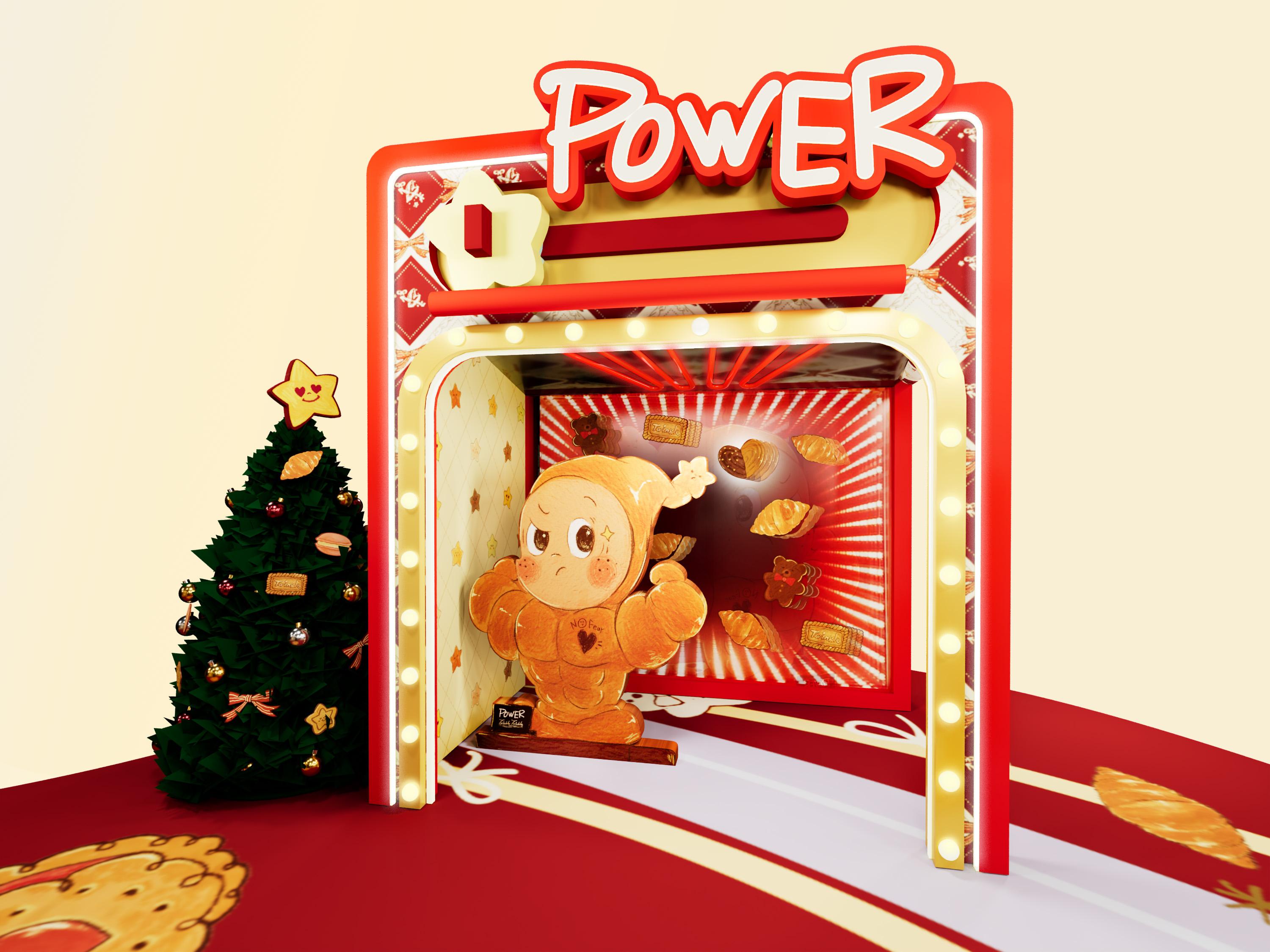 「強壯麵包星星人」神情專注地守在3米高的巨型「千影夢幻焗爐」前