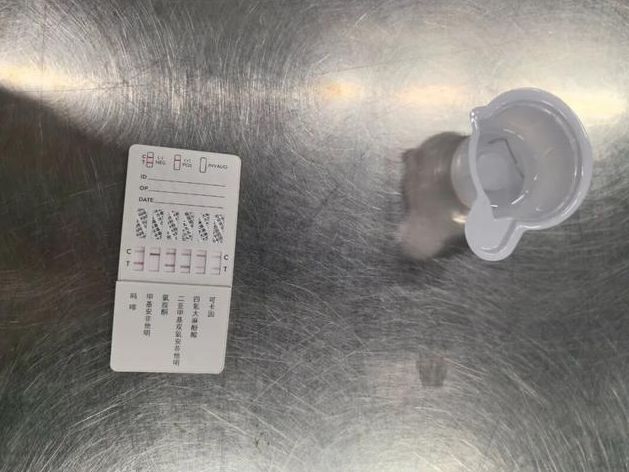 可疑白色晶體,淨重0.841克,經試劑檢測呈冰毒陽性。(互聯網)