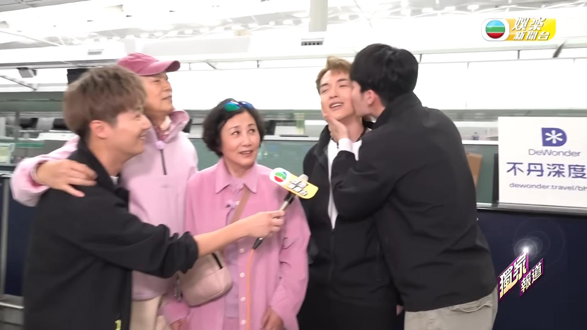 家英哥搞笑點名阮浩棕代阿姐接受「嘉洛香吻」。