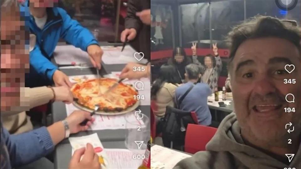台灣旅行團13人叫5個薄餅 店東意大利語拍片責罵團友以為熱情款待