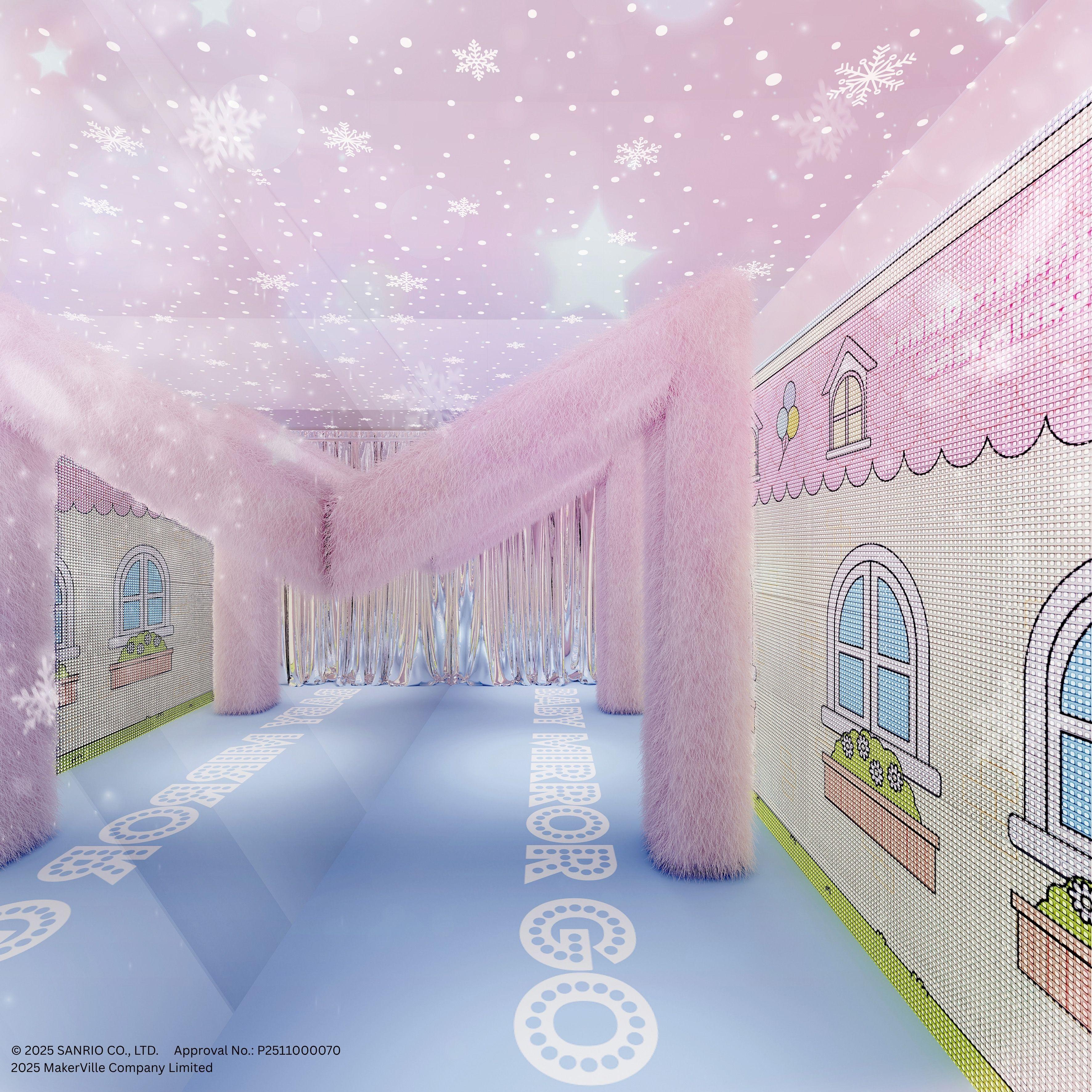 走進8 米長的夢幻隧道,在這裡,鏡面與燈光交織折射出閃耀的 「M」字標記,象徵 MIRROR 的舞台光芒。