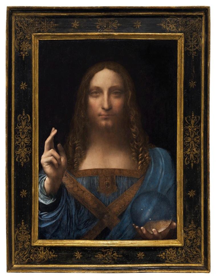 拍賣史上成交價最高的畫作,仍是據信由達文西繪製的「救世主」。(互聯網)