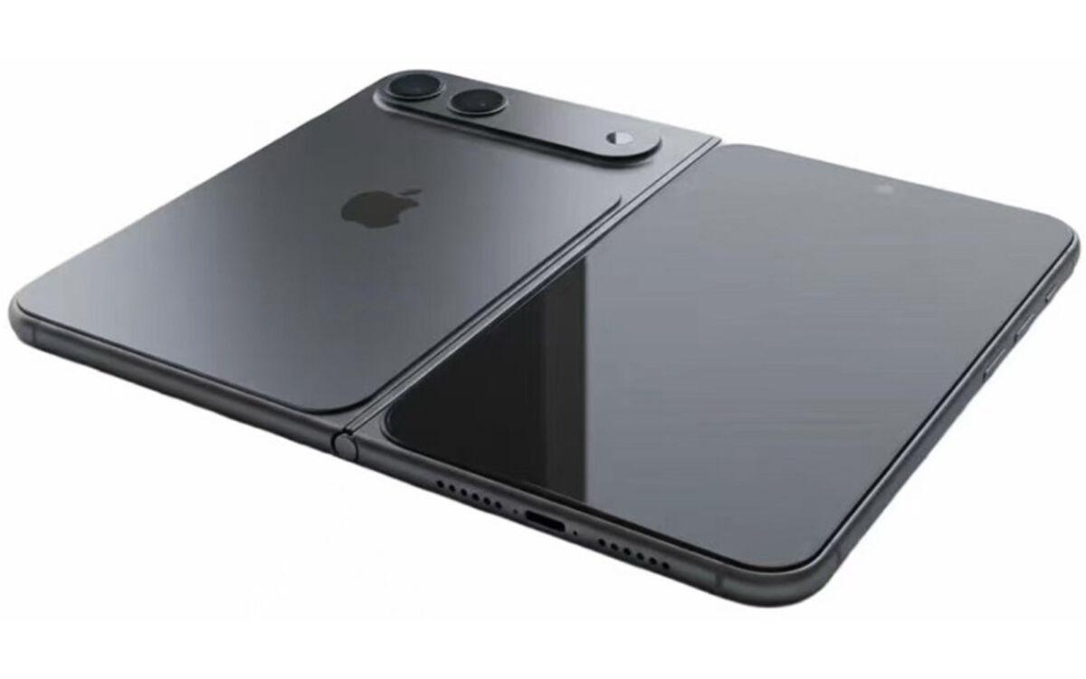 Apple 首款摺機 iPhone Fold(暫稱),最新有疑似 CAD 效果圖在網絡流傳。據透露其或採用罕見有寬比例螢幕設計,主屏開展後或僅比自家 iPad Mioi 稍細。