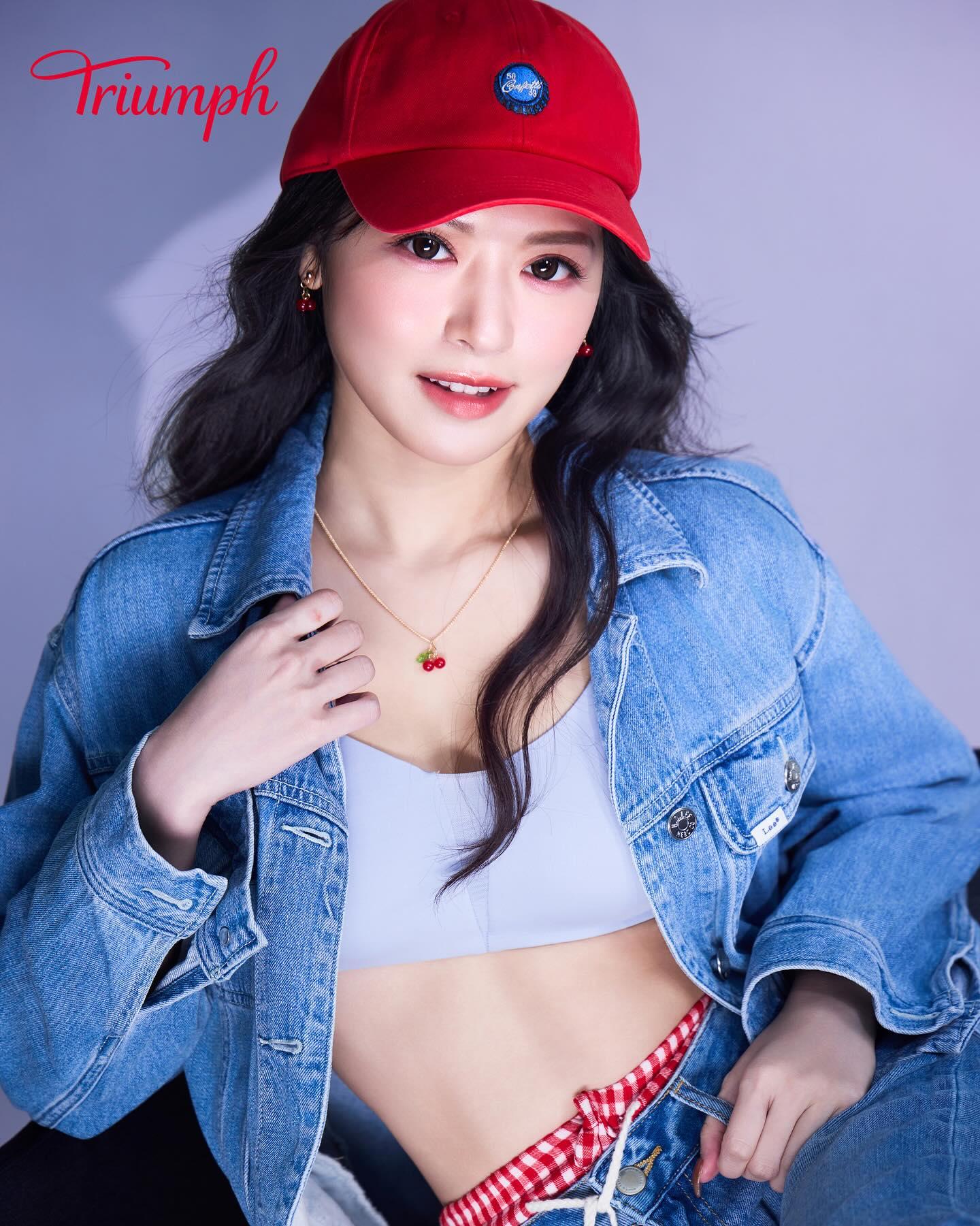 馮盈盈為內衣品牌擔任model,上圍非常有睇頭。