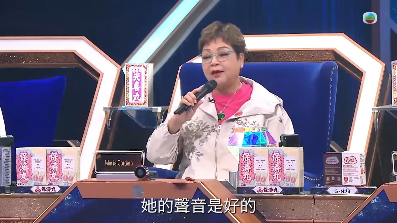 中年好聲音4|「貓女郎」獲肥媽大讚聲線好。(影片截圖)