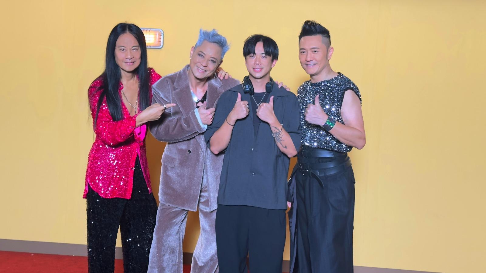 草蜢與年輕新導演及團隊合作。