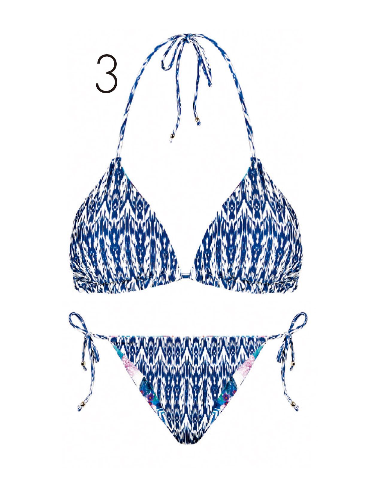 3. 民族風雙面綁帶式比堅尼泳衣,配襯膚色偏深的女士更見突出。(Top及Bottom各$310,Accessorize)