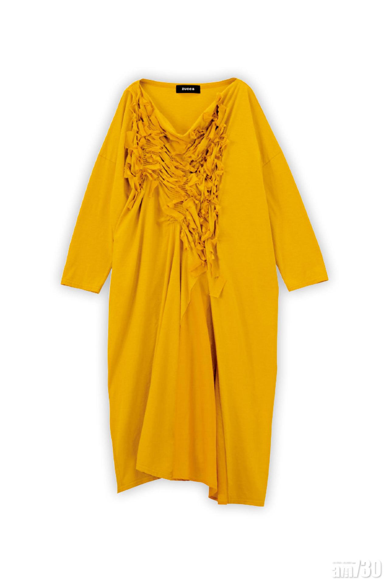 黃色ruffles dress $2,799(C)