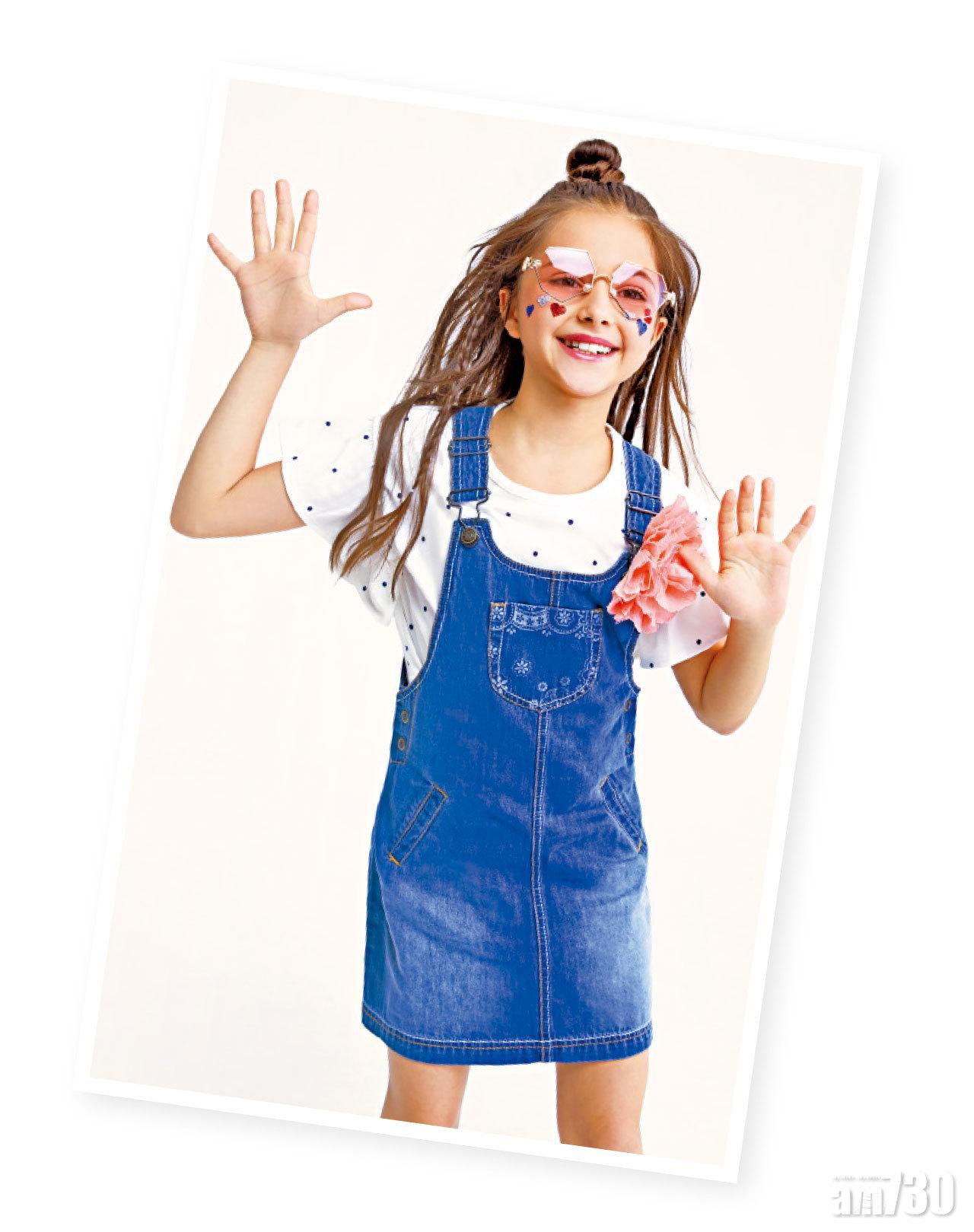 牛仔工人裙,充滿春夏氣息。($299 Bossini)