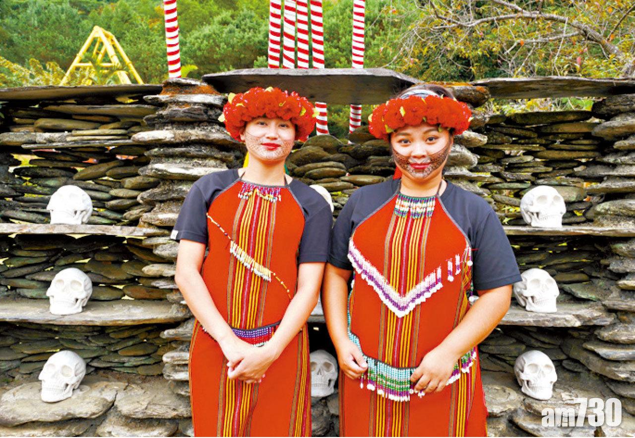 昔日泰雅族有紋面傳統,女的代表織布技術厲害。