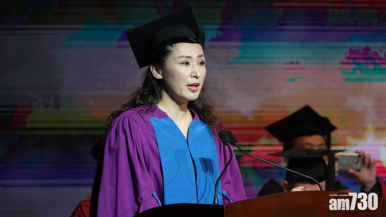 汕頭大學黨委書記、校長姜虹。 (陳奕釗攝)