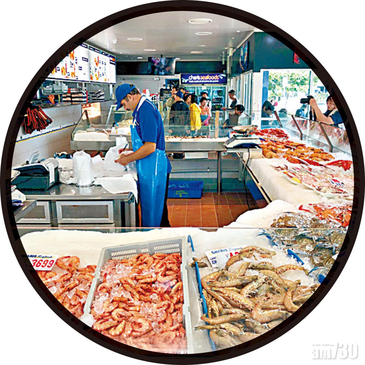 Charis Seafoods的海鮮食品,真的是琳瑯滿目。