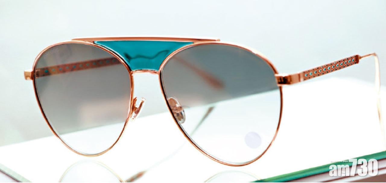 Jimmy Choo AVE機師型太陽眼鏡,夠cool又有型,佩戴後感覺醒目。($2,990)