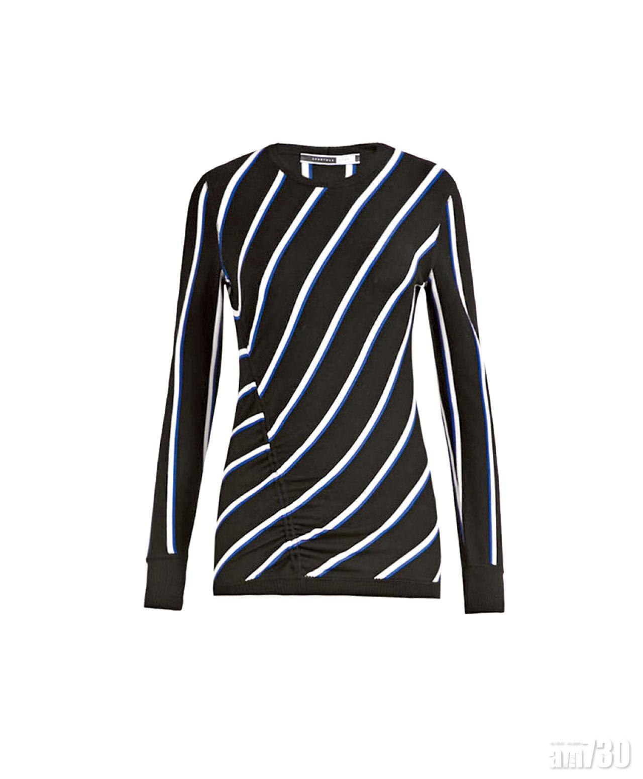 藍白斜間knit top $3,780(D)