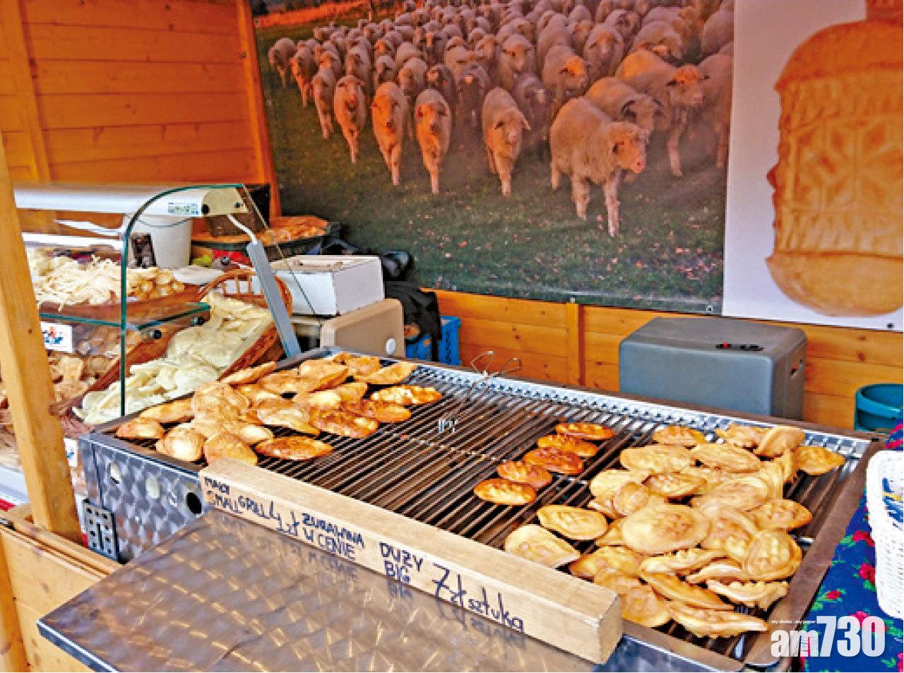 市集裏的波蘭餃子。