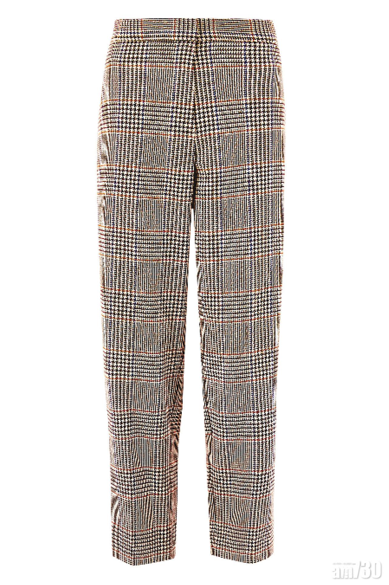 千鳥格圖案suit pants $799(B)